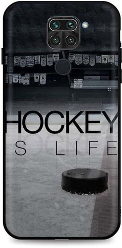 TopQ Xiaomi Redmi Note 9 silicone Hockey Is Life 51154 - Phone Cover - Main image