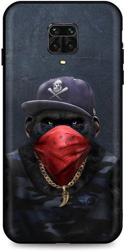 TopQ Xiaomi Redmi Note 9 PRO silicone Monkey Gangster 51240 - Phone Cover - Main image