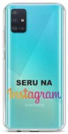 TopQ Samsung A51 silikón Instagram 51411 - Kryt na mobil