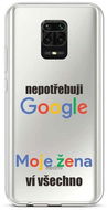 TopQ Xiaomi Redmi Note 9 Pro silikon Google 51386 - Kryt na mobil