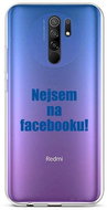 TopQ Xiaomi Redmi 9 silicone I'm not on Facebook 51400 - Phone Cover