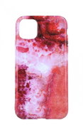 TopQ iPhone 11 silicone Marble Red 51914 - Phone Cover