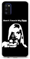 TopQ Samsung A41 silicone Don't Touch Gun 52654 - Phone Cover