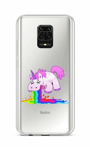 TopQ Xiaomi Redmi Note 9 Pro silicone Rainbow Splash 52565 - Phone Cover - Main image