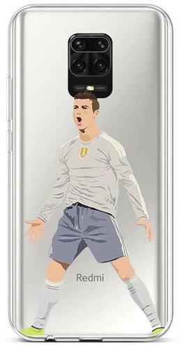 TopQ Xiaomi Redmi Note 9 Pro silicone Footballer 52562 - Phone Cover - Main image