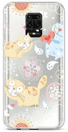 TopQ Xiaomi Redmi Note 9 Pro silicone Happy Cats 52550 - Phone Cover