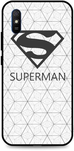 TopQ Xiaomi Redmi 9A 3D silicone White Superman 52224 - Phone Cover - Main image