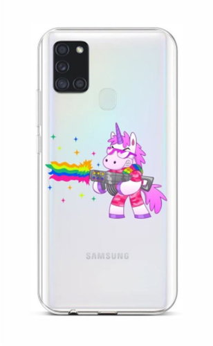 TopQ Samsung A21s silicone Rainbow Gun 52110 - Phone Cover - Main image