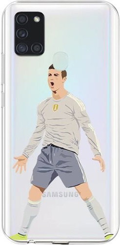 TopQ Samsung A21s silicone Footballer 52105 - Phone Cover - Main image