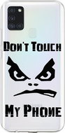 TopQ Samsung A21s silicone Don't Touch transparent 52092 - Phone Cover