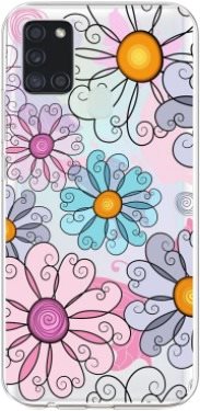 TopQ Samsung A21s silicone Colorful Daisy 52024 - Phone Cover - Main image