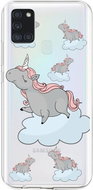 TopQ Samsung A21s silicone Grey Unicorns 52012 - Phone Cover