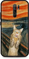 TopQ Xiaomi Redmi 9 silicone Scared Cat 52937 - Phone Cover