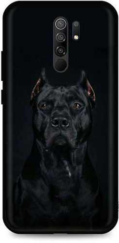 TopQ Xiaomi Redmi 9 silicone Dark Pitbull 52926 - Phone Cover - Main image