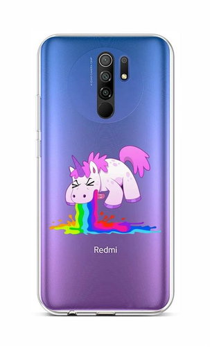 TopQ Xiaomi Redmi 9 silicone Rainbow Splash 52894 - Phone Cover - Main image