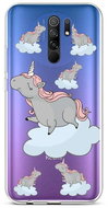 TopQ Xiaomi Redmi 9 silicone Grey Unicorns 52847 - Phone Cover