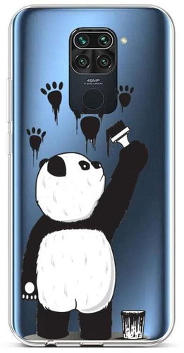 TopQ Xiaomi Redmi Note 9 silicone Rebel Panda 52416 - Phone Cover - Main image