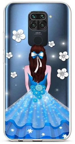 TopQ Xiaomi Redmi Note 9 silicone Blue Princess 52347 - Phone Cover - Main image