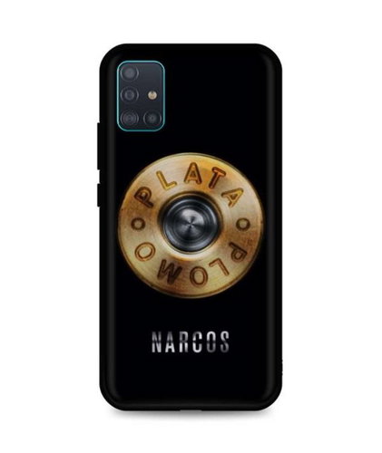 TopQ Samsung A41 silicone Plata O Plomo 52314 - Phone Cover - Main image