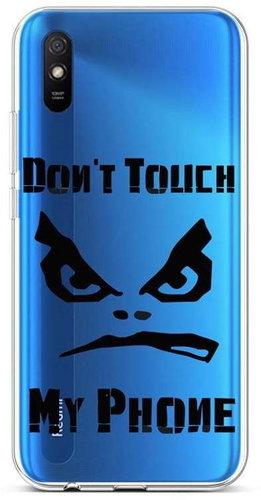 TopQ Xiaomi Redmi 9A silicone Don't Touch transparent 51959 - Phone Cover - Main image
