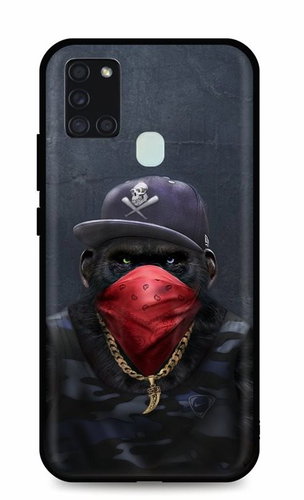 TopQ Samsung A21s silicone Monkey Gangster 51812 - Phone Cover - Main image