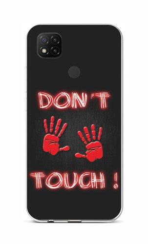 TopQ Xiaomi Redmi 9C silicone Don't Touch Red 52291 - Phone Cover - Main image