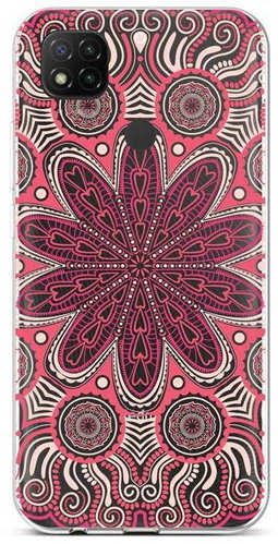TopQ Xiaomi Redmi 9C silicone Romantic Mandala 53032 - Phone Cover - Main image