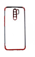 TopQ Frame Xiaomi Redmi 9 silicone red 52816 - Phone Cover