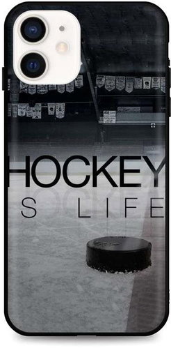 TopQ iPhone 12 mini silicone Hockey Is Life 53309 - Phone Cover - Main image