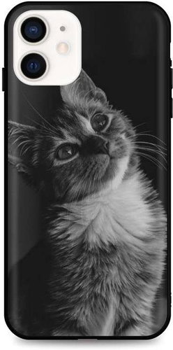 TopQ iPhone 12 mini silicone Cute Cat 53301 - Phone Cover - Main image