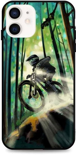 TopQ iPhone 12 mini silicone Mountain Bike 53289 - Phone Cover - Main image