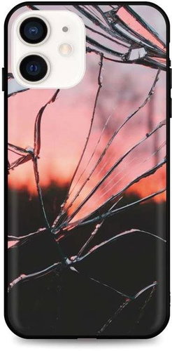 TopQ LUXURY iPhone 12 Hard Pink Broken 52801 - Phone Cover - Main image
