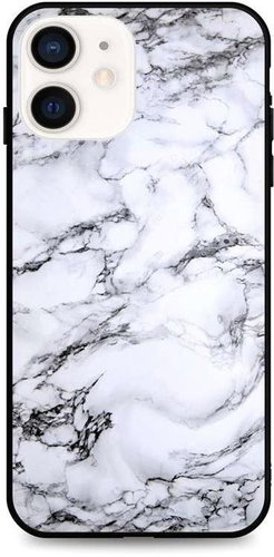 TopQ LUXURY iPhone 12 mini solid Marble White 53393 - Phone Cover - Main image