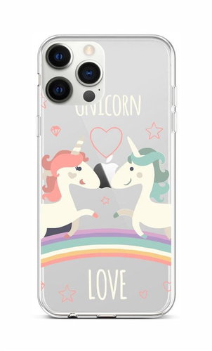 TopQ iPhone 12 Pro silicone Unicorn Love 53517 - Phone Cover - Main image