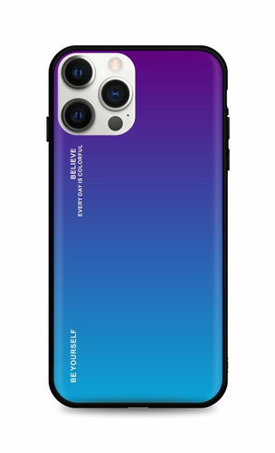 TopQ LUXURY iPhone 12 Pro solid rainbow purple 53509 - Phone Cover - Main image