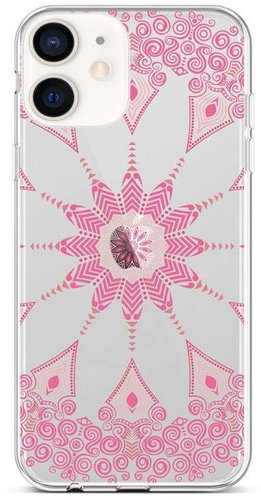 TopQ iPhone 12 mini silicone Pink Mandala 53462 - Phone Cover - Main image