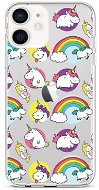 TopQ iPhone 12 mini silikón Chunky Unicorns 53442 - Kryt na mobil