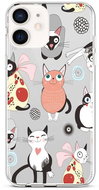 TopQ iPhone 12 mini silicone Cats 2 53440 - Phone Cover