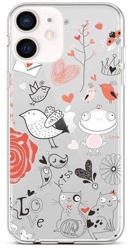 TopQ iPhone 12 mini silikon Funny 53436 - Kryt na mobil - Hlavní obrázek