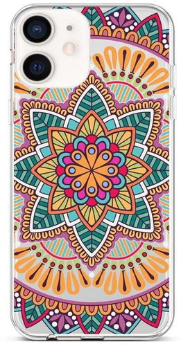 TopQ iPhone 12 mini silicone Happy Mandala 53433 - Phone Cover - Main image