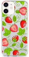 TopQ iPhone 12 mini silikón Strawberries 53428 - Kryt na mobil