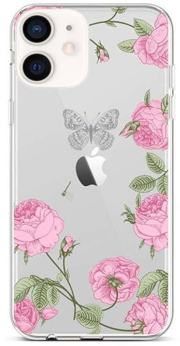 TopQ iPhone 12 mini silicone Peonies 53423 - Phone Cover - Main image