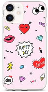 TopQ iPhone 12 mini silicone Happy Day 53421 - Phone Cover