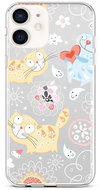 TopQ iPhone 12 mini silicone Happy Cats 53417 - Phone Cover