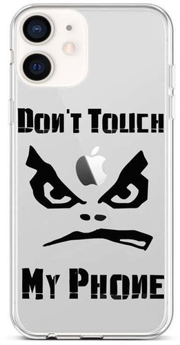 TopQ iPhone 12 mini silicone Don't Touch transparent 53415 - Phone Cover - Main image