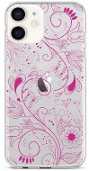 TopQ iPhone 12 mini silikón Pink Ornament 53414 - Kryt na mobil