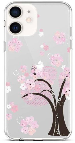 TopQ iPhone 12 mini silicone Cherry Tree 53411 - Phone Cover - Main image
