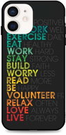 TopQ LUXURY iPhone 12 mini hard Words 53391 - Phone Cover