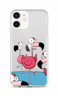 TopQ iPhone 12 mini silicone Cartoon Flamingos 53526 - Phone Cover