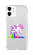 TopQ iPhone 12 mini silicone Rainbow Splash 53266 - Phone Cover